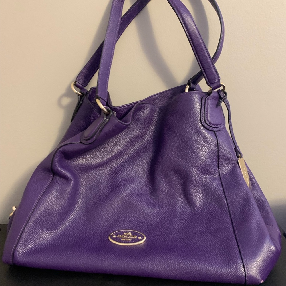 Coach Purse - Purple Soft Leather - NWOT